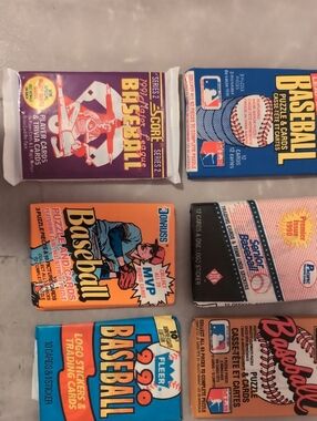 Vintage Baseball Trading Card Packs